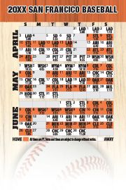 Magnetic Business Card Real Estate Baseball Schedules  |Realtor Tools